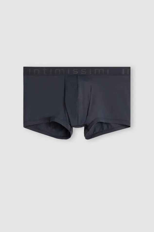 Intimissimi Boxers Men Microfiber Logo Boxer Shorts Grey 9963 8211 Soot Grey