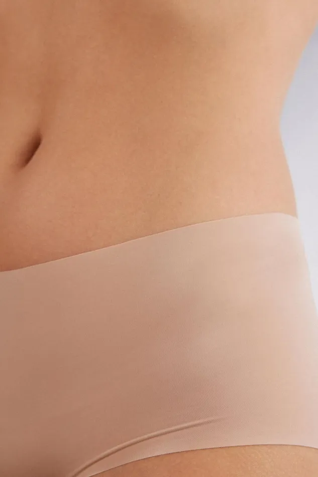 Intimissimi Boyshorts and Hipsters Women Seamless Microfiber Hipster Natural 044 8211 Honey Soft Beige