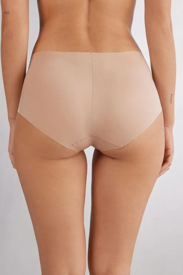 Intimissimi Boyshorts and Hipsters Women Seamless Microfiber Hipster Natural 044 8211 Honey Soft Beige