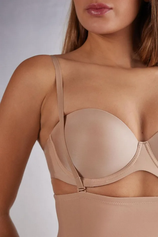 Intimissimi Boyshorts and Hipsters Women Shaping Shorts In Seamless Microfiber Natural 044 8211 Honey Soft Beige
