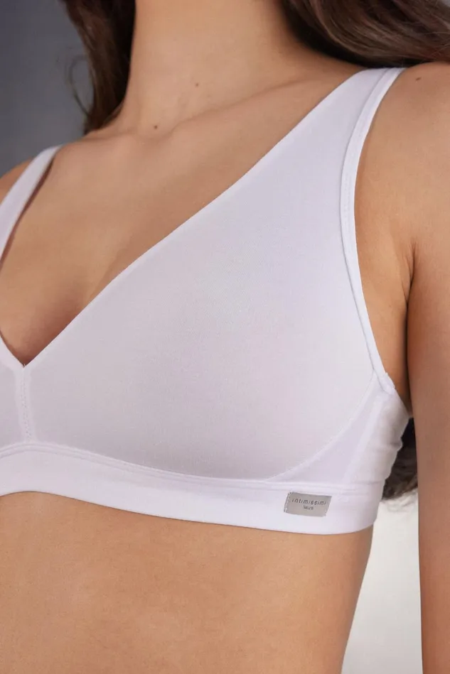 Intimissimi Bralette Women Lara Cotton Triangle Bra White 001 8211 White