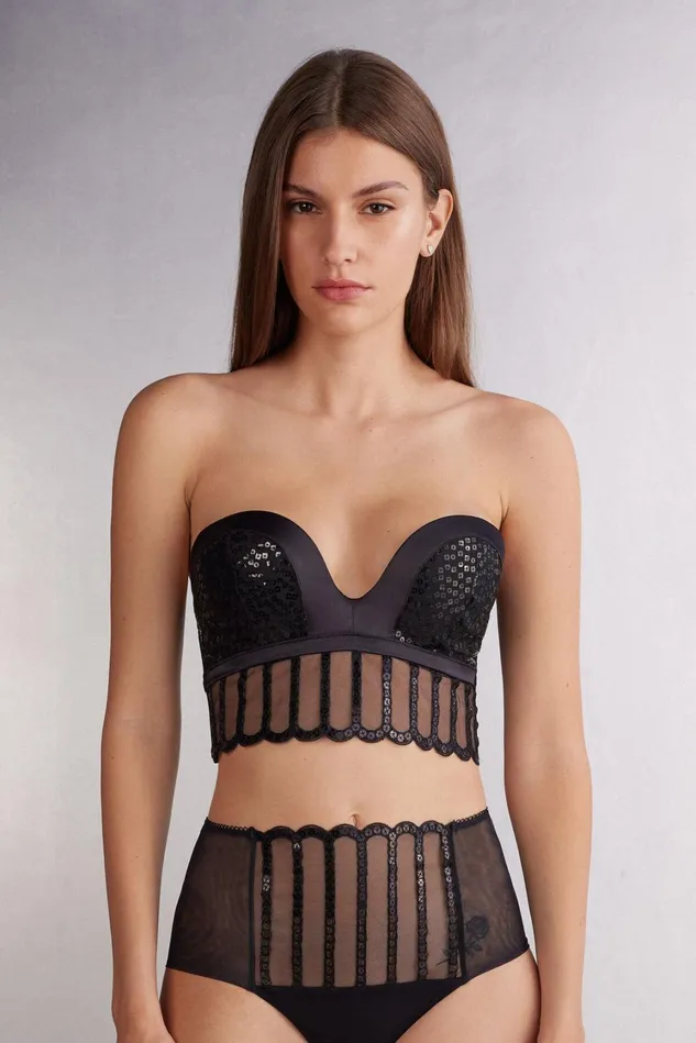 Intimissimi Bustiers Corsets Women See The Magic Monica Bandeau Bustier Black 019 8211 Black Intimissimi Bustiers Corsets Women See The Magic Monica Bandeau Bustier Black 019 8211 Black