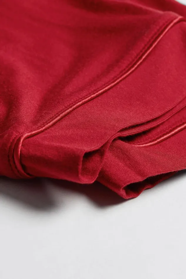 Intimissimi Long Pajamas Women Long Micromodal Trousers Red 1473 8211 Rosso
