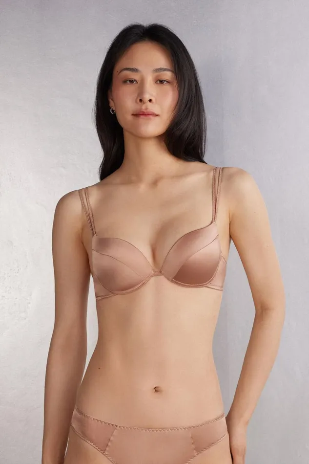 Intimissimi PushUp Super PushUp Women Simona Super PushUp Bra In Silk Natural 163i 8211 Satin Pink Intimissimi PushUp Super PushUp Women Simona Super PushUp Bra In Silk Natural 163i 8211 Satin Pink