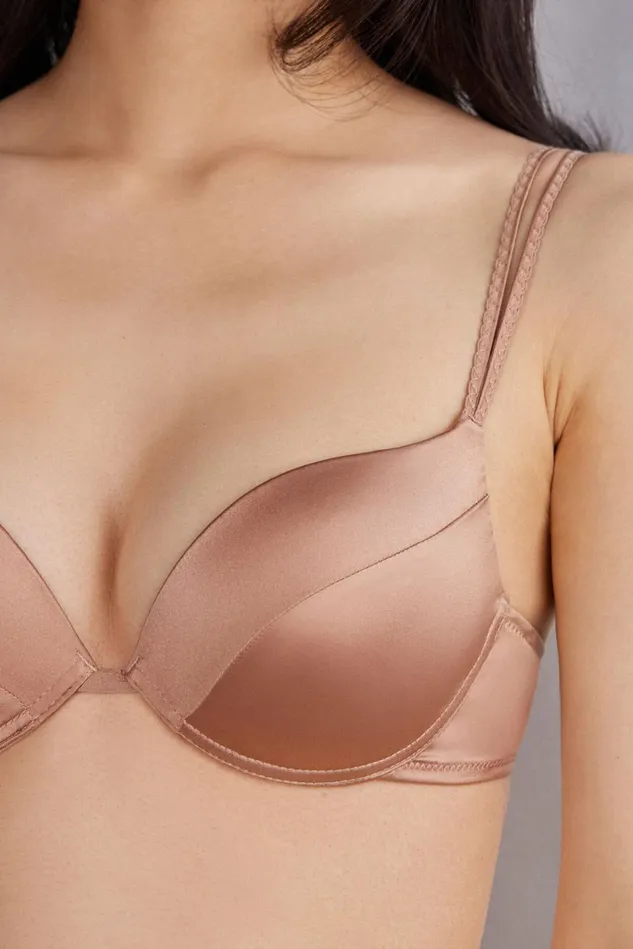 Intimissimi PushUp Super PushUp Women Simona Super PushUp Bra In Silk Natural 163i 8211 Satin Pink