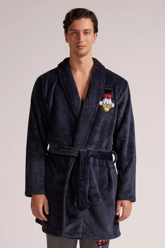 Intimissimi Robes Men Scrooge Mcduck Disney Fleece Robe Blue 800 8211 Blu Notte Intimissimi Robes Men Scrooge Mcduck Disney Fleece Robe Blue 800 8211 Blu Notte