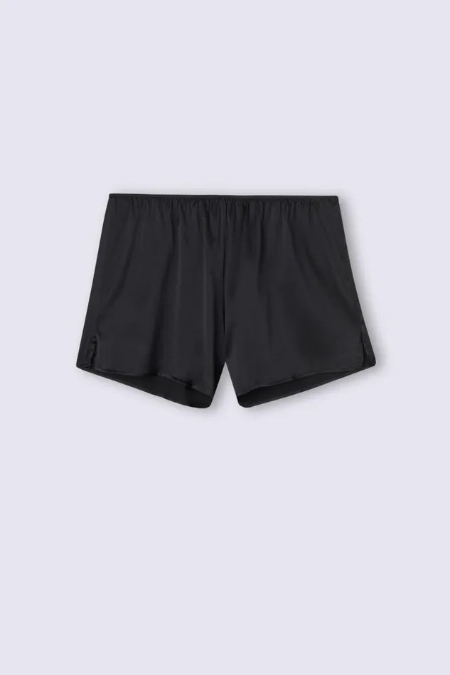 Intimissimi Short Pajamas Women Silk Shorts Black 019 8211 Black