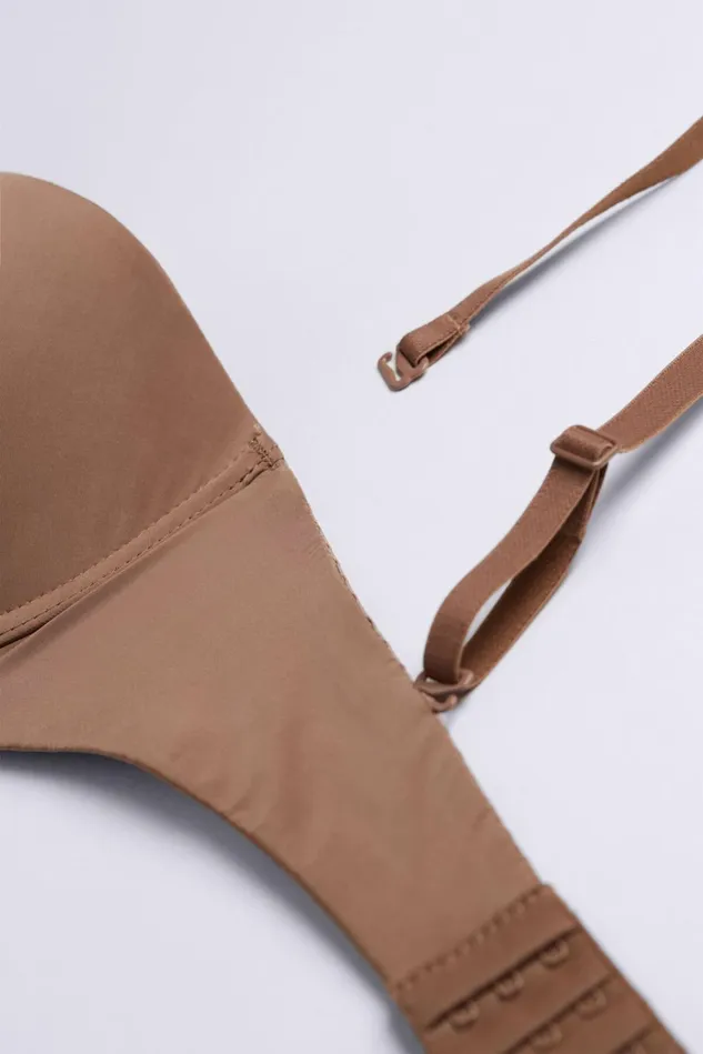 Intimissimi Strapless Bandeau Women Anna Bandeau Bra In Ultralight Microfiber Natural 502i 8211 Caramel
