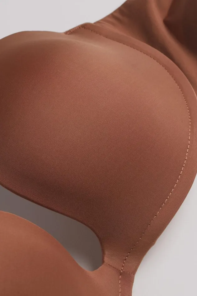 Intimissimi Strapless Bandeau Women Monica Bandeau Bra In Ultralight Microfiber Natural 502i 8211 Caramel