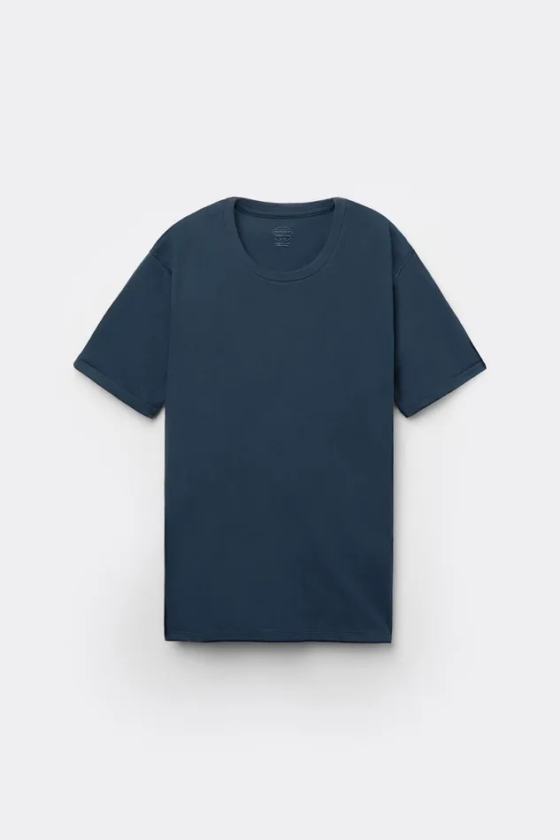 Intimissimi TShirt Women Superior Cotton Short Sleeve Top Blue 1467 8211 Intense Blue
