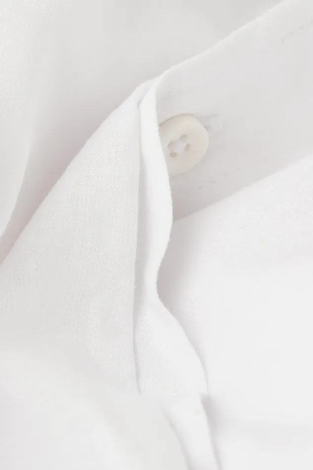 Intimissimi TShirts Polos Men Linen And Cotton Short Sleeve Shirt White 001 8211 White