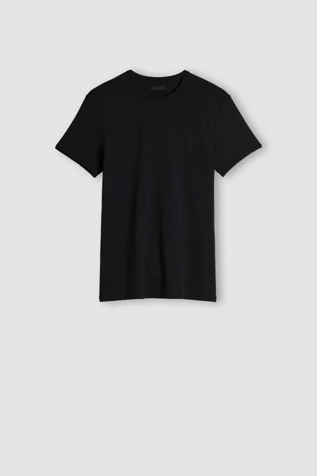 Intimissimi TShirts Polos Men Microfiber TShirt Black 019 8211 Black