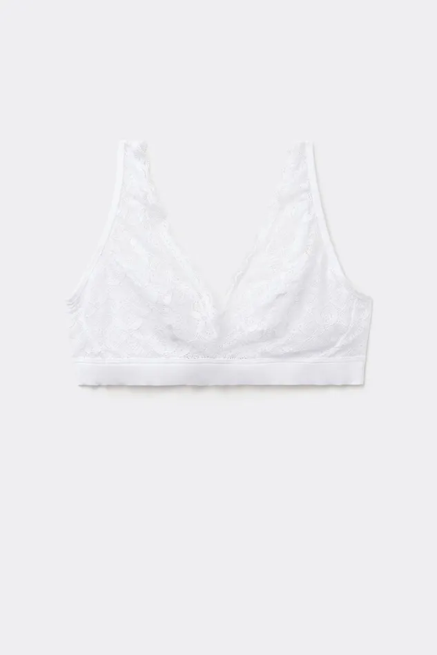 Intimissimi Triangle Women Lara Triangle Bra In Lace White 001 8211 White