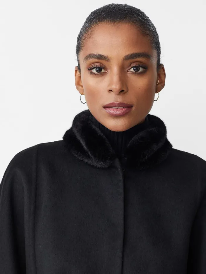JMcLaughlin Aspen Poncho Black Women Jackets and Outerwear JMcLaughlin Aspen Poncho Black Women Jackets and Outerwear