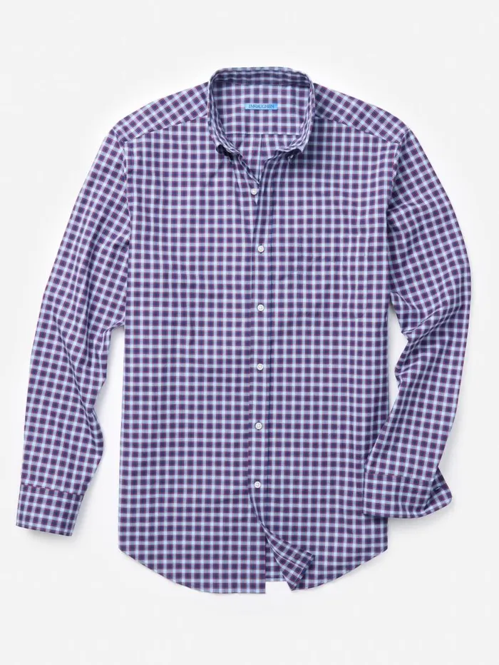 JMcLaughlin Collis Classic Fit Shirt In Mini Window Pane Rednavylight Blue Men Shirts JMcLaughlin Collis Classic Fit Shirt In Mini Window Pane Rednavylight Blue Men Shirts