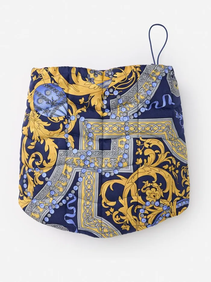 JMcLaughlin Karlie Snood In Faberge Egg Navygoldgray Women Scarves