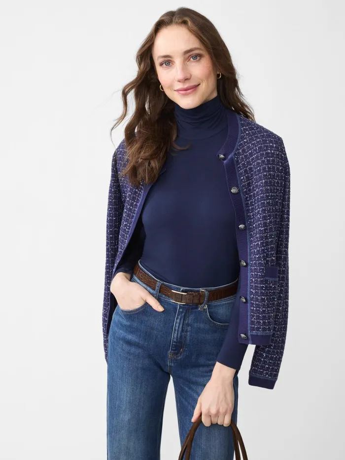 JMcLaughlin Nadia Turtleneck Navy Women Shirts and Tops JMcLaughlin Nadia Turtleneck Navy Women Shirts and Tops