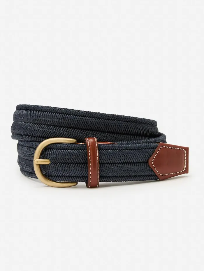 JMcLaughlin Ray Belt Navy Men Belts
