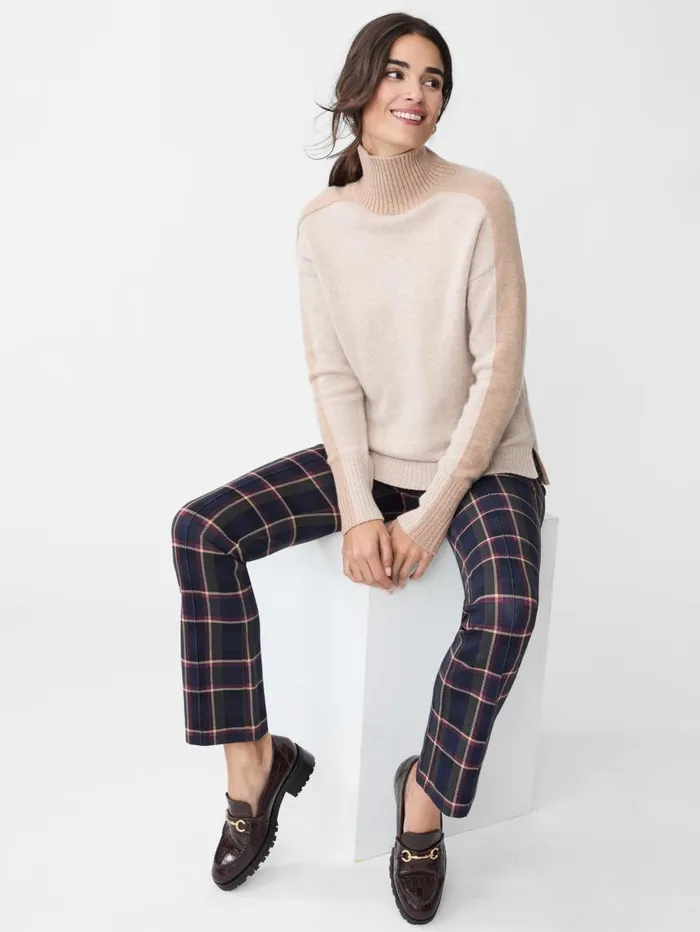 JMcLaughlin Rylie Pants In Stadium Plaid Navyolive Women Pants JMcLaughlin Rylie Pants In Stadium Plaid Navyolive Women Pants