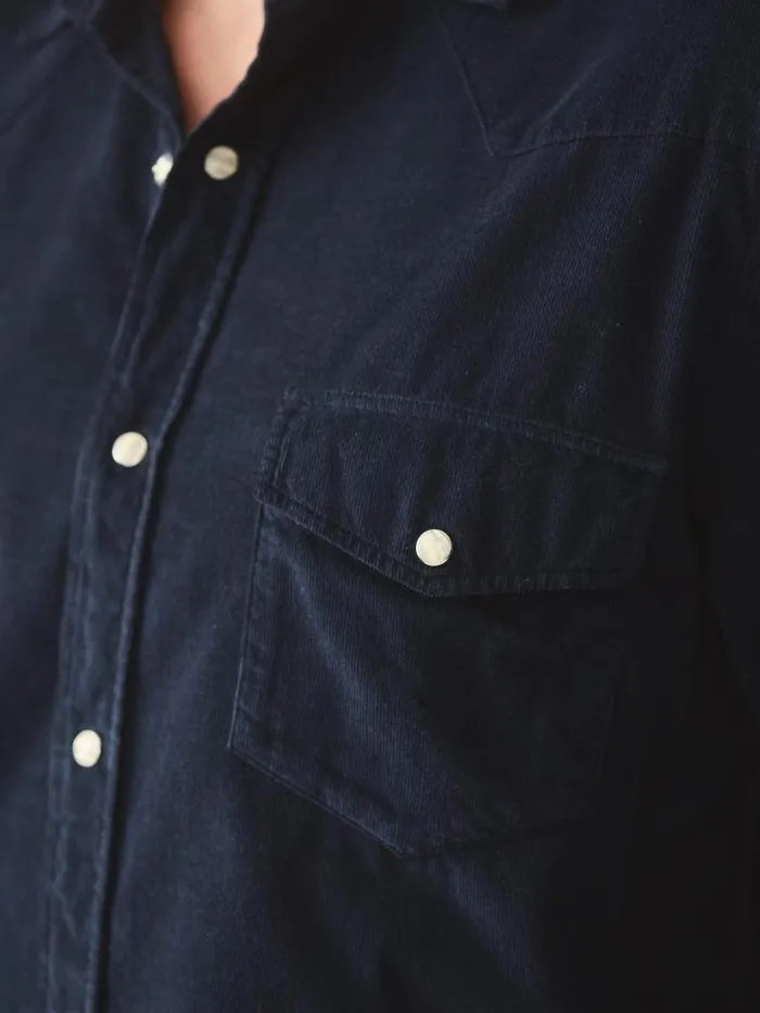 JMcLaughlin Scotto Cord Shirt Navy Men Shirts JMcLaughlin Scotto Cord Shirt Navy Men Shirts
