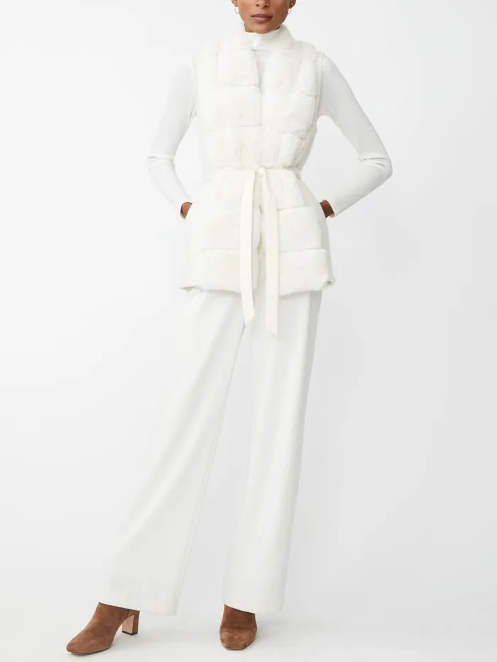 JMcLaughlin Sersha Faux Fur Vest Off White Women Jackets and Outerwear JMcLaughlin Sersha Faux Fur Vest Off White Women Jackets and Outerwear