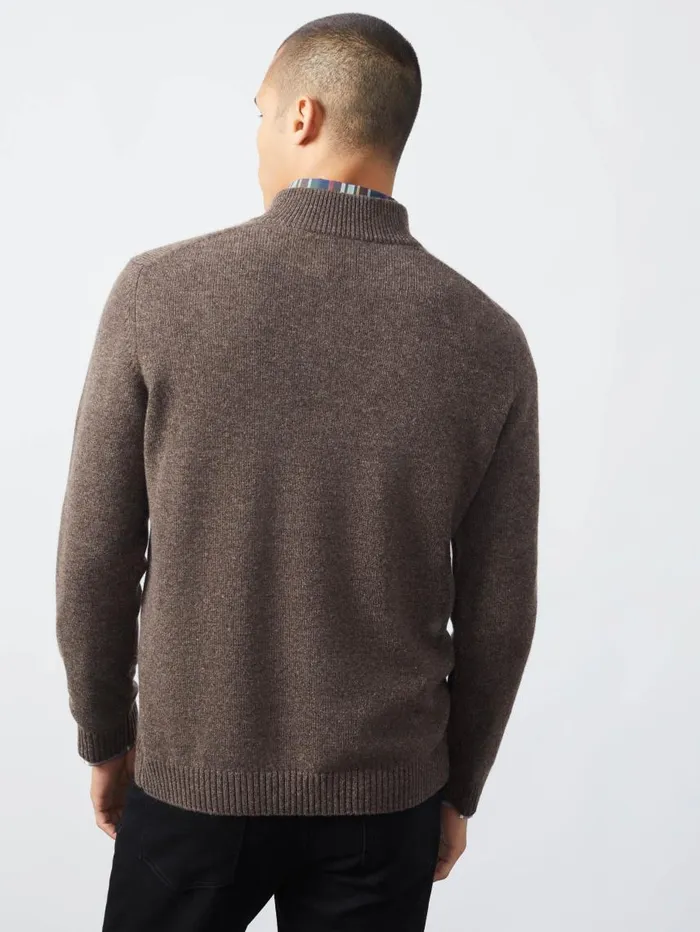 JMcLaughlin Tate Cashmere Sweater Dapple Gray Men Sweaters JMcLaughlin Tate Cashmere Sweater Dapple Gray Men Sweaters