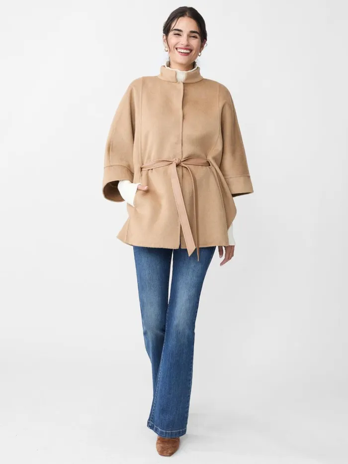 JMcLaughlin Terin Poncho Camel Women Sweaters JMcLaughlin Terin Poncho Camel Women Sweaters