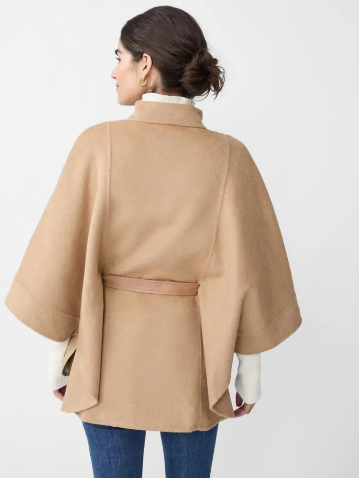 JMcLaughlin Terin Poncho Camel Women Sweaters JMcLaughlin Terin Poncho Camel Women Sweaters
