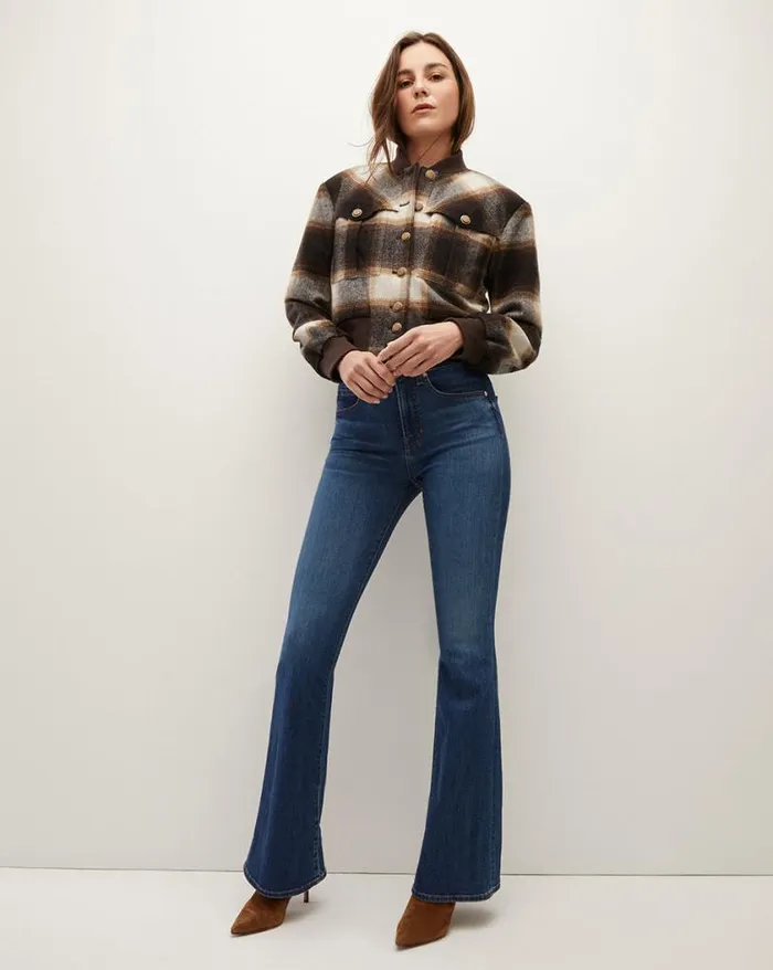 Jackets and Outerwear ShopJackets Veronica Beard Stanley Plaid Bomber Jacket Multi