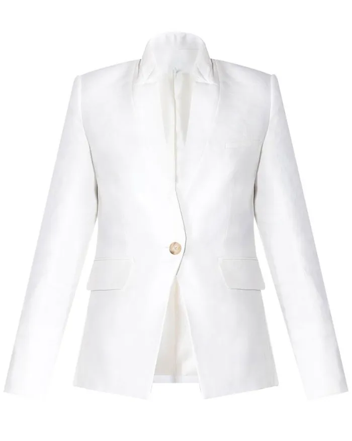 Jackets and Outerwear ShopJackets Veronica Beard Upcollar Dickey Jacket Blue