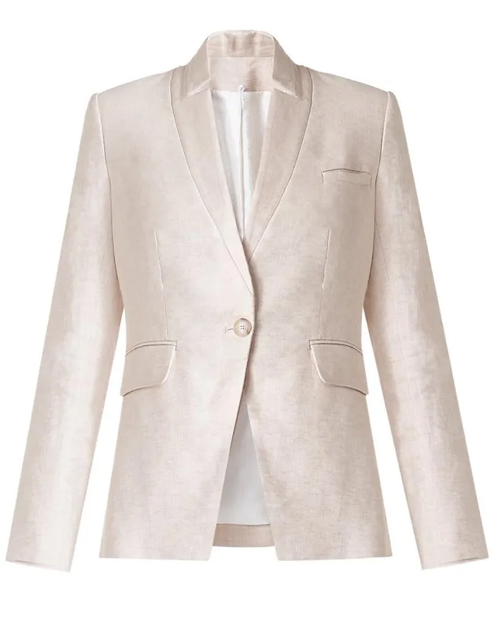 Jackets and Outerwear ShopJackets Veronica Beard Upcollar Dickey Jacket Blue