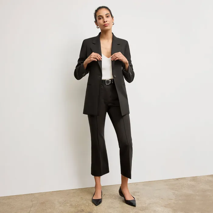 Jackets M M LaFleur Women The Rossi Blazer 8211 Washable Wool Twill Black