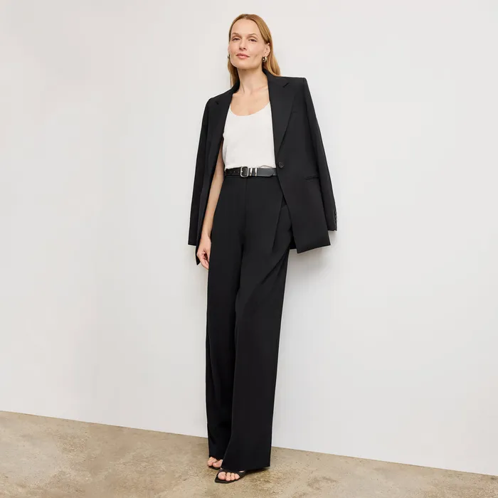 Jackets M M LaFleur Women The Rossi Blazer 8211 Washable Wool Twill Black