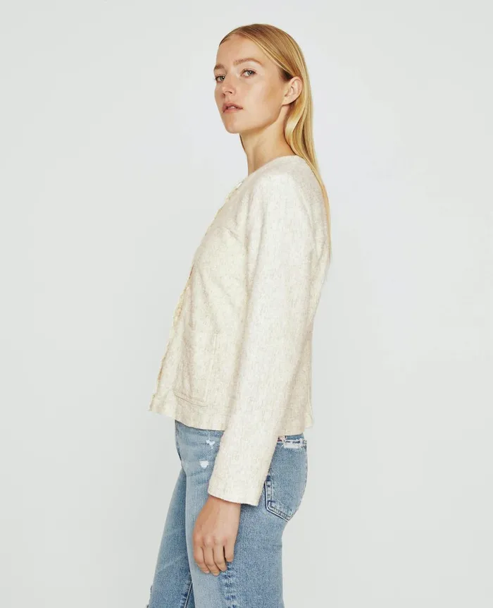 Jacquelyn Cardigan Ikat Wool Neutral Multi Women AG Jeans Tops and Shirts Jacquelyn Cardigan Ikat Wool Neutral Multi Women AG Jeans Tops and Shirts