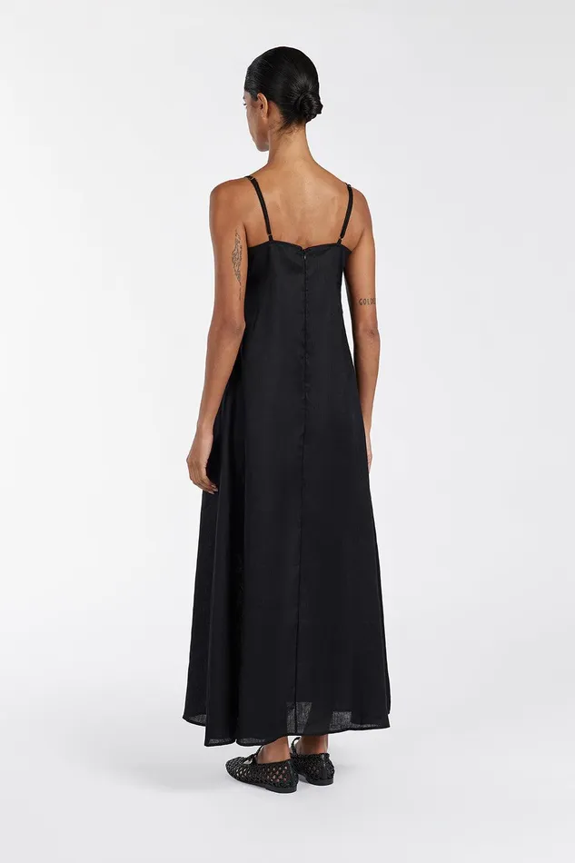 JEM BLACK LINEN MAXI DRESS Women DISSH Maxi Dresses