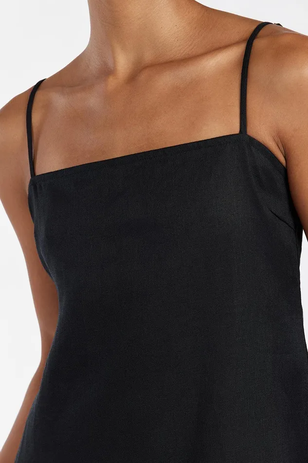 JEM BLACK LINEN MAXI DRESS Women DISSH Maxi Dresses
