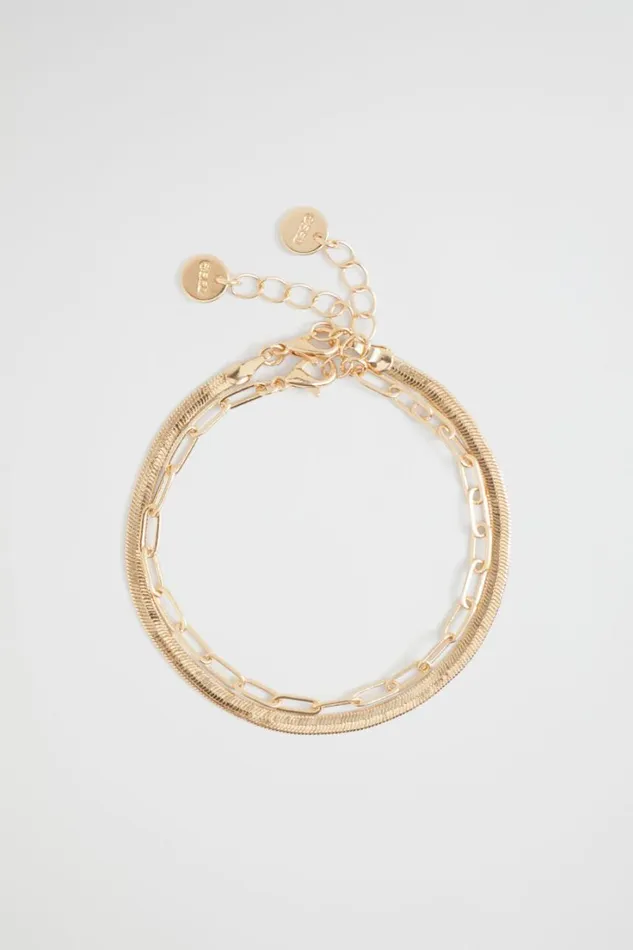 Jewellery Woman Seed Heritage Chain Bracelet Pack Gold