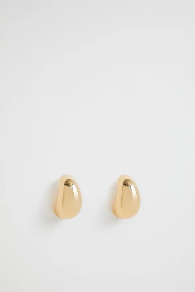 Jewellery Woman Seed Heritage Curved Earring Gold