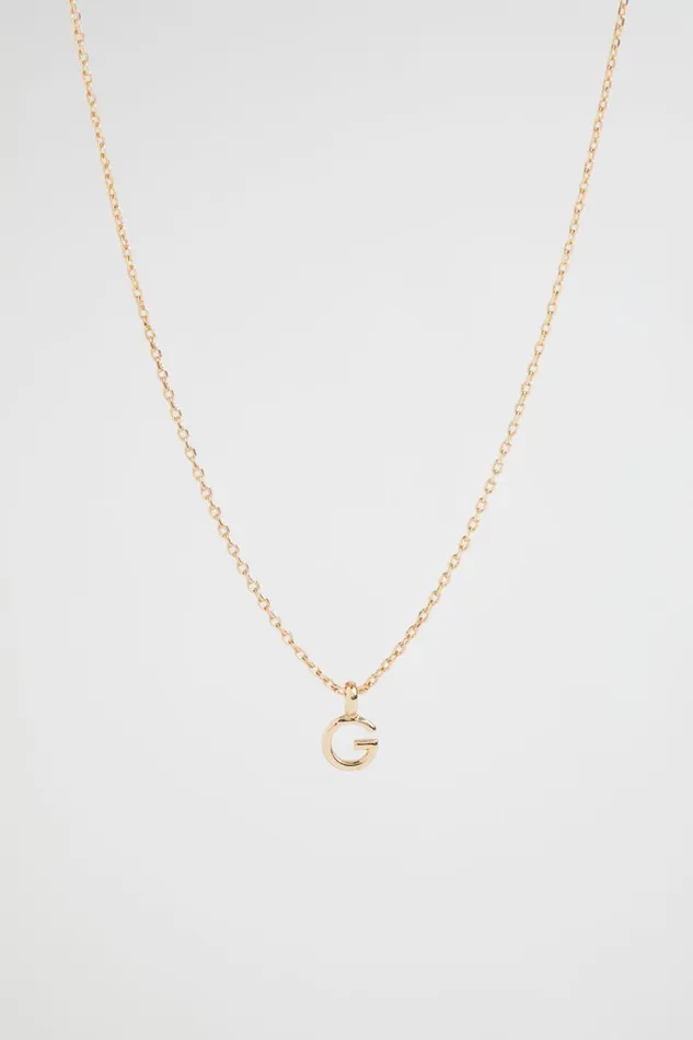 Jewellery Woman Seed Heritage Gold Initial Necklace G
