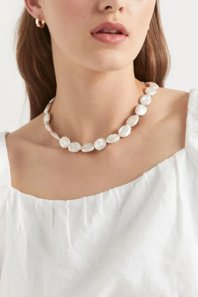Jewellery Woman Seed Heritage Large Pearl Necklace Pearl