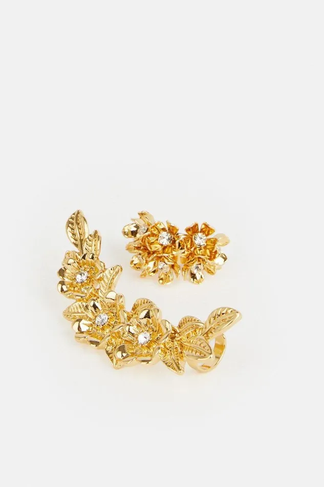Jewellery Women Karen Millen Ear Cuff Set Gold