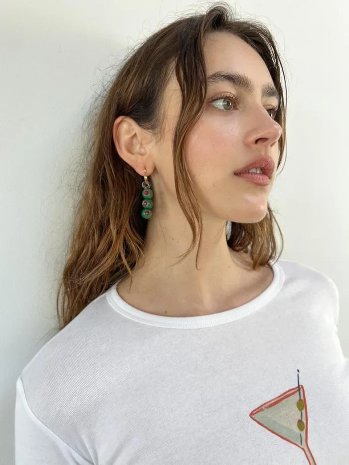 Jewelry Shop Lisa Says Gah Martini Olives Hoops