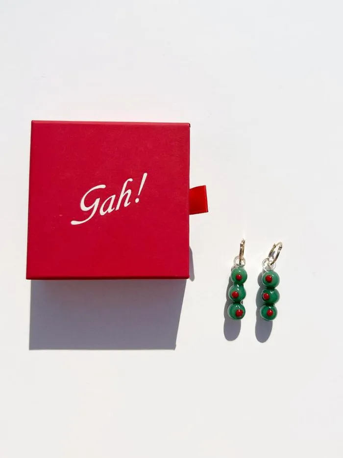 Jewelry Shop Lisa Says Gah Martini Olives Hoops
