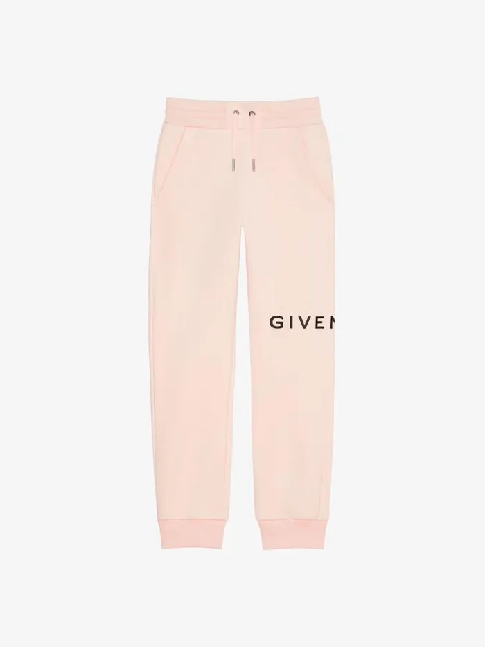 Jogger Pants In Fleece Light Pink Kids Givenchy