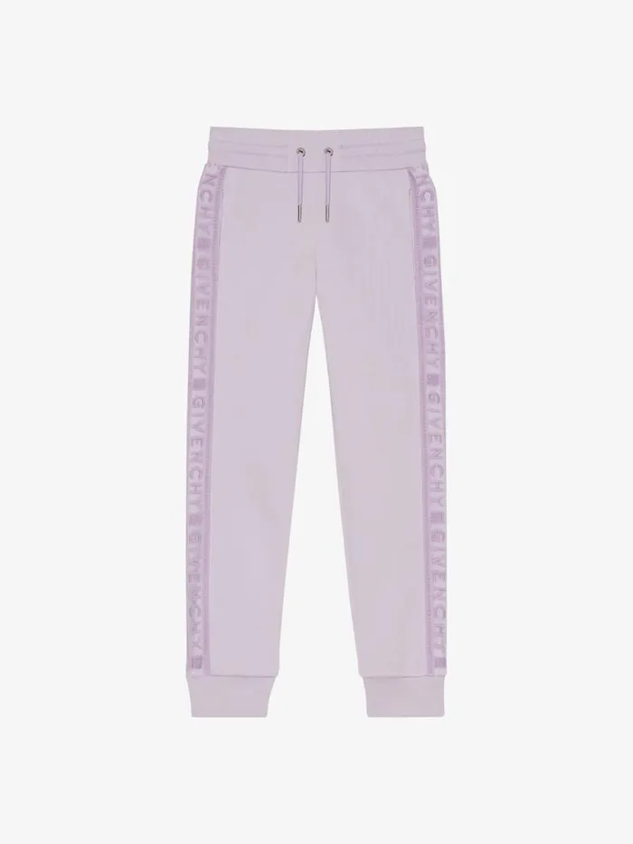 Jogger Pants In Fleece Lilac Kids Givenchy