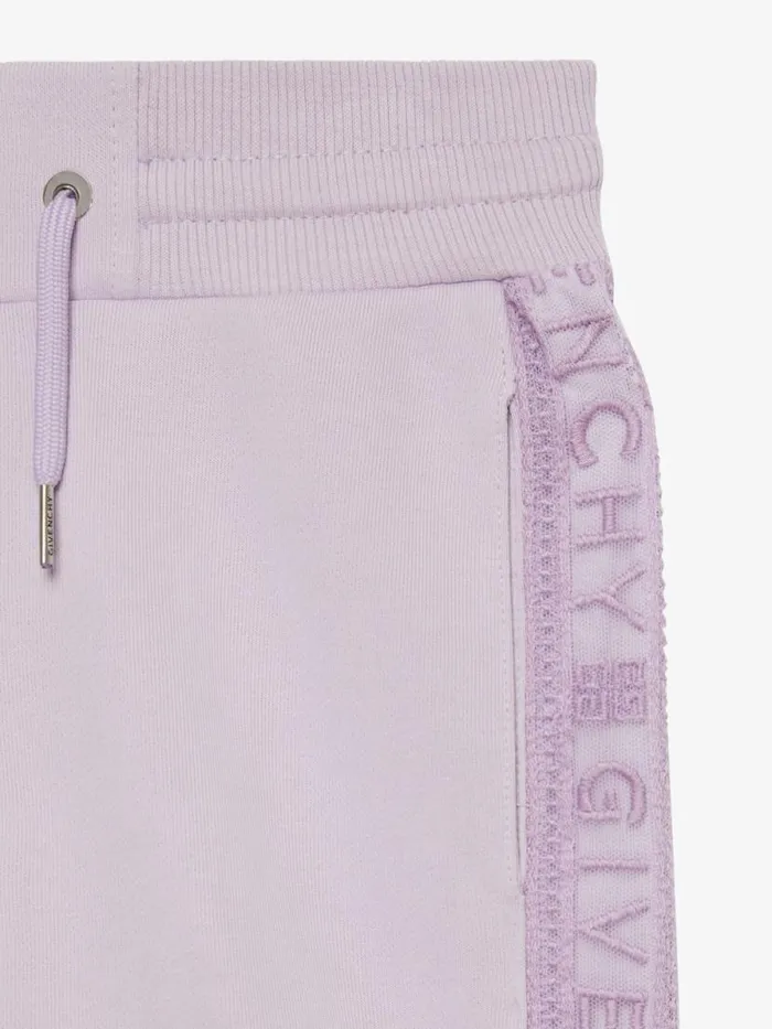 Jogger Pants In Fleece Lilac Kids Givenchy