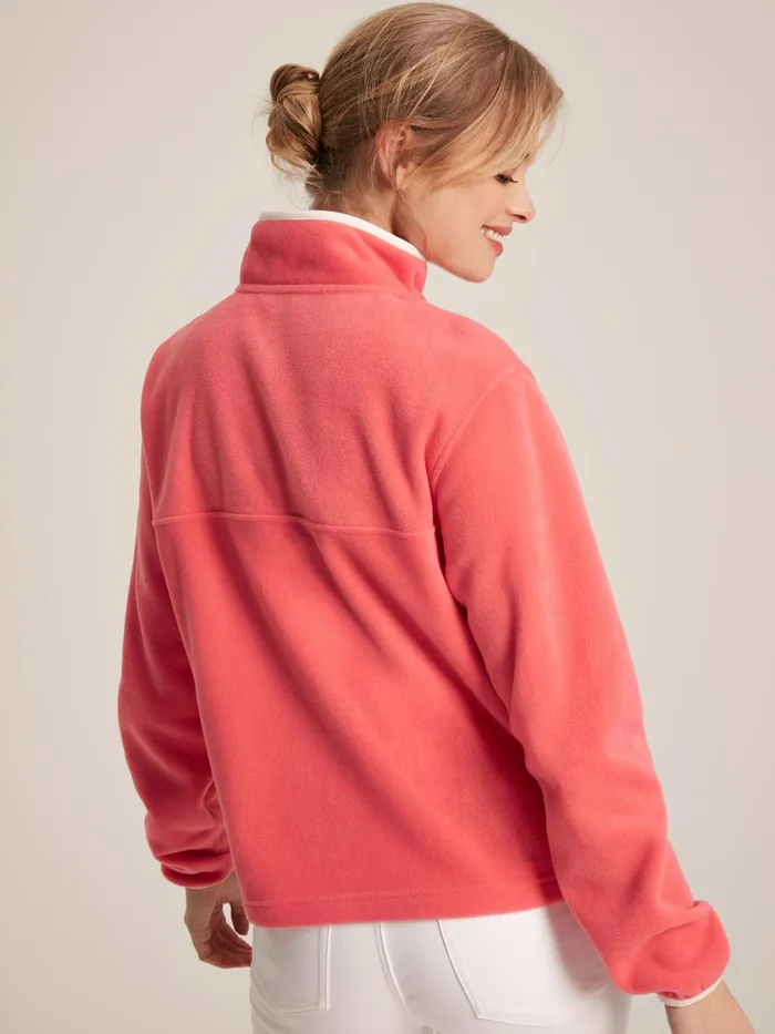 Joules Coats and Jackets Coral Pink Half Zip Fleece 8211 Women