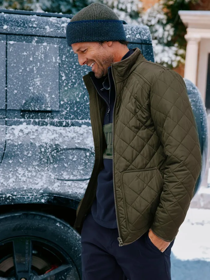 Joules Coats and Jackets Green Diamond Quilted Jacket 8211 Men