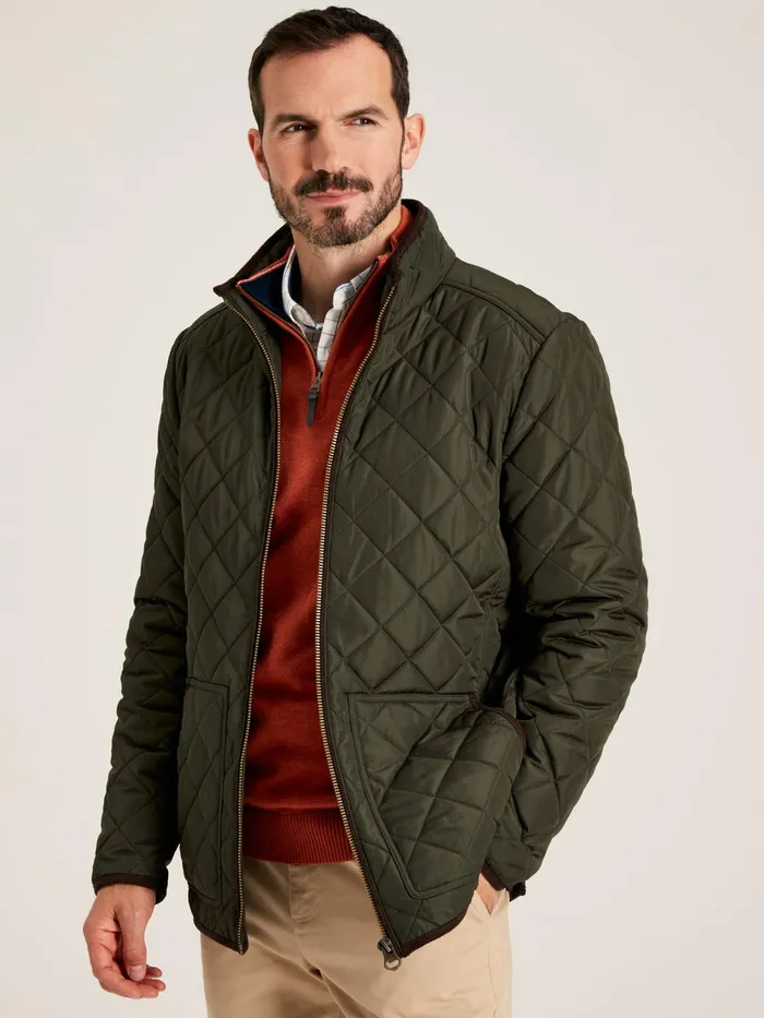 Joules Coats and Jackets Green Diamond Quilted Jacket 8211 Men