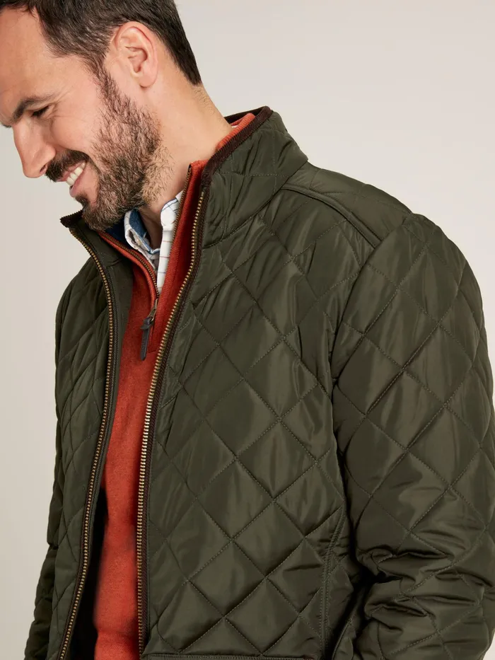 Joules Coats and Jackets Green Diamond Quilted Jacket 8211 Men